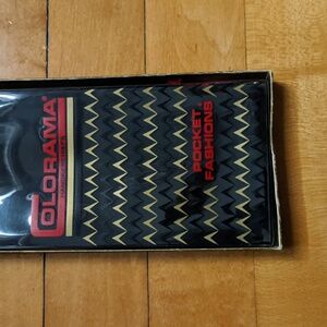 Vintage NOS Colorama Handkerchiefs, Pocket Squares ( set of 3)